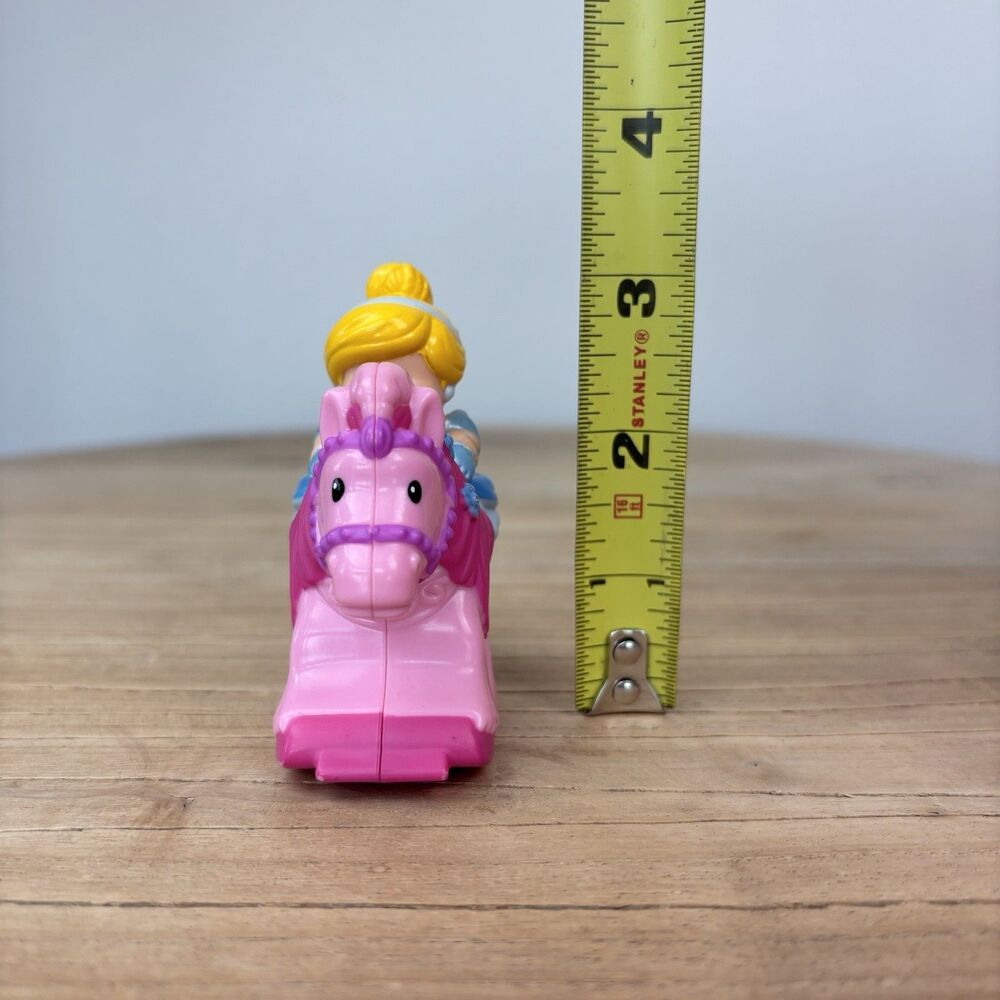 Little People Klip Klop Disney Princess Cinderella Horse Pink RARE Fisher Price - Picture 9 of 14